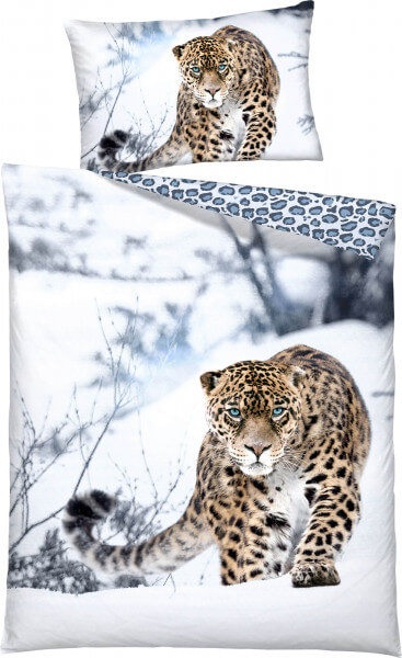 Bettwäsche Leopard «Snow»